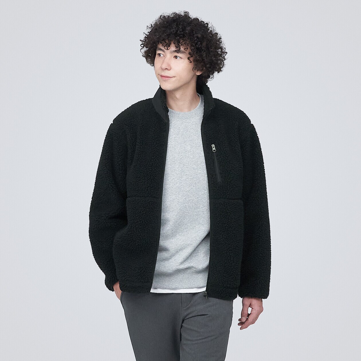 Shop Boa Fleece Jacket online | Muji UAE
