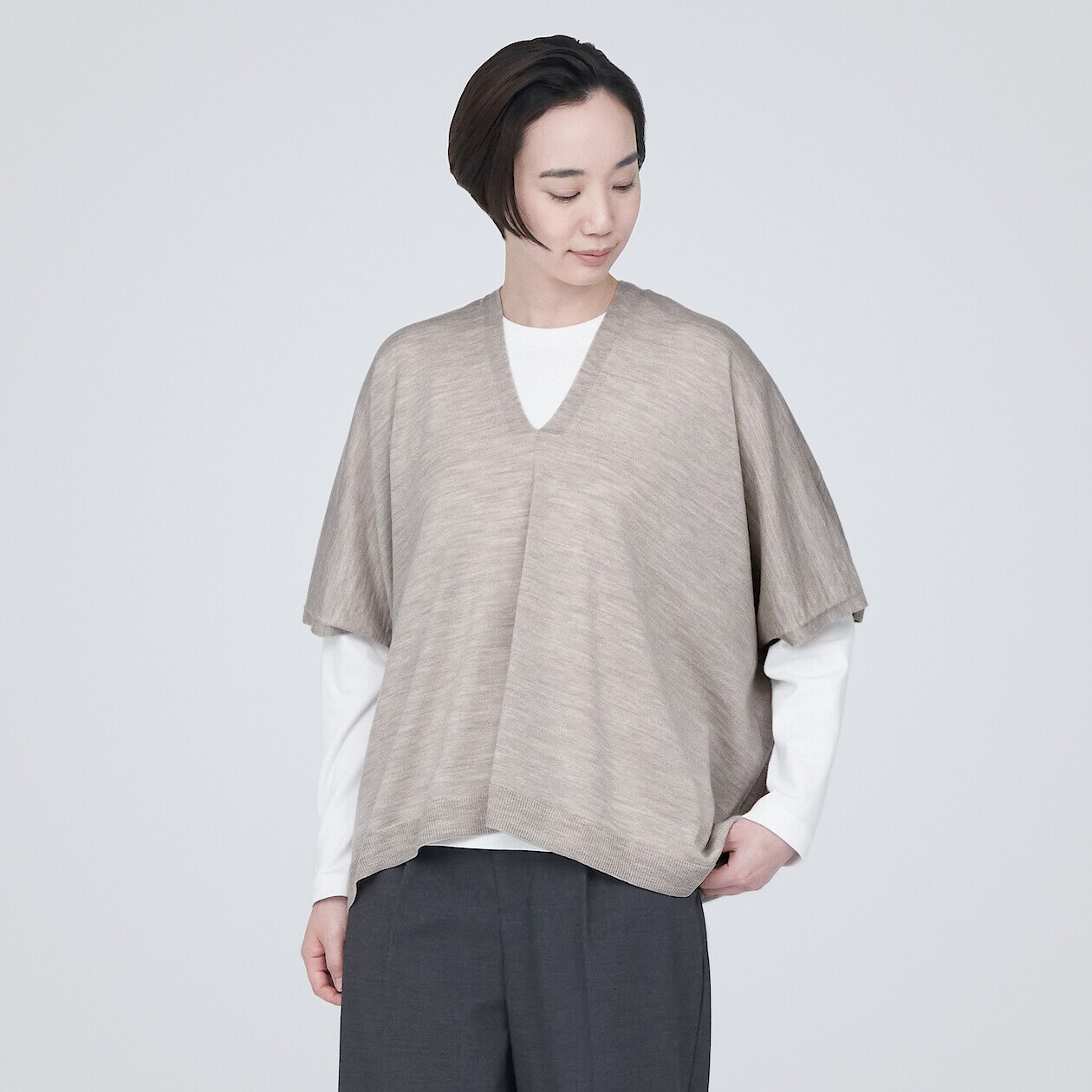 Oversized 2024 poncho sweater